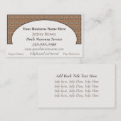 Brick Wall omgevormde Visitekaartjes (Voorkant / Achterkant)