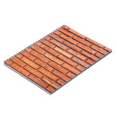 Brick wall oranje baksteen notitieboek (Linkerzijde)