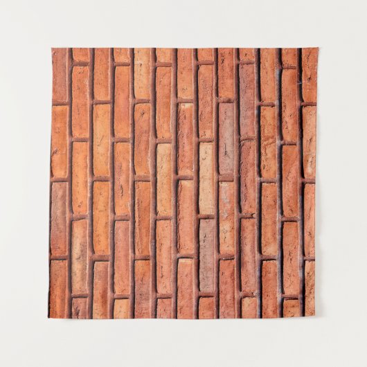 Brick wall oranje baksteen wandkleed (Voorkant (horizontaal))