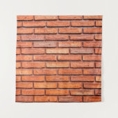 Brick wall oranje baksteen wandkleed (Voorkant)