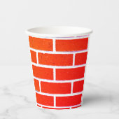Brick Wall Papieren Bekers (Voorkant)