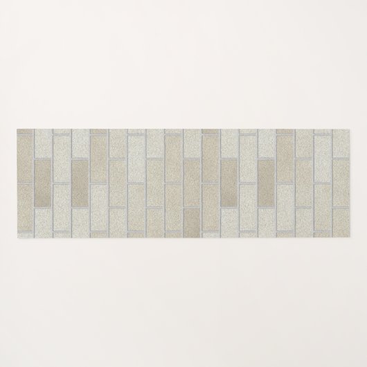 Brick Wall Pastel Tones Yogamat (Achterkant (horizontaal))