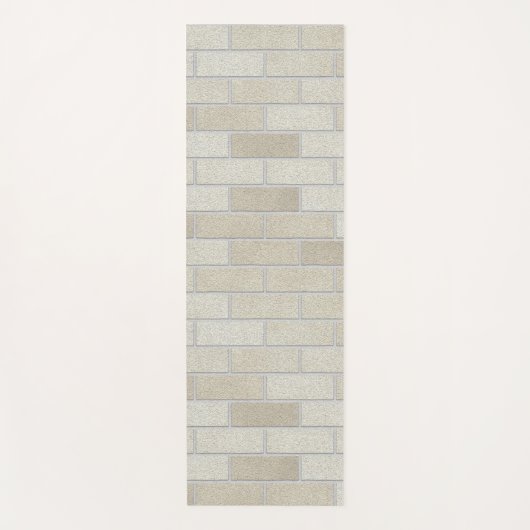 Brick Wall Pastel Tones Yogamat (Voorkant)