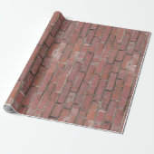Brick Wall Pattern Cadeaupapier (Uitgerold)