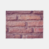 Brick Wall Pattern Fleece Deken – Gezellige Brick (Voorkant (Horizontaal))