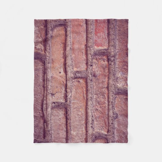Brick Wall Pattern Fleece Deken – Gezellige Brick (Voorkant)