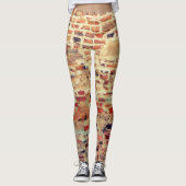 Brick Wall Pattern Leggings (Voorkant)