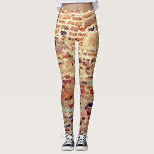 Brick Wall Pattern Leggings