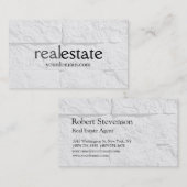 Brick Wall Pattern Real Estate Agent Visitekaartje (Voorkant / Achterkant)