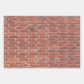 Brick Wall Pattern Red Inpakpapier Vel (Voorkant 2)