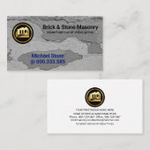Brick Wall Peeling Gips Builder Visitekaartje (Voorkant / Achterkant)