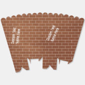 Brick Wall Popcorn Box met aangepaste tekst Bedankdoosjes (Ongevouwen)