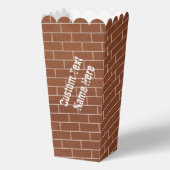Brick Wall Popcorn Box met aangepaste tekst Bedankdoosjes (Voorkant)