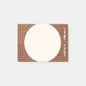 Brick Wall Post-it® notes aangepaste tekst Jouw na (Voorkant)