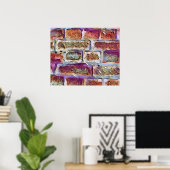 BRICK WALL POSTER (Thuiskantoor)