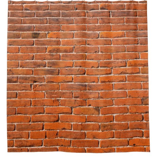 Brick wall red brick wall wall douchegordijn (Voorkant)