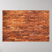 Brick wall red structure masonry poster (Voorkant)
