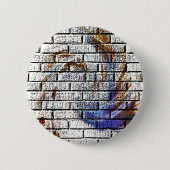 BRICK WALL RONDE BUTTON 5,7 CM (Voorkant)