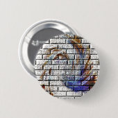 BRICK WALL RONDE BUTTON 5,7 CM (Voorkant /achterkant)