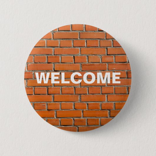 Brick Wall Ronde Button 5,7 Cm (Voorkant)