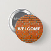 Brick Wall Ronde Button 5,7 Cm (Voorkant /achterkant)