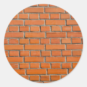 Brick Wall Ronde Sticker