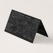 Brick Wall Rood Zwart Hedendaags Modern Visitekaartje (Achterkant)