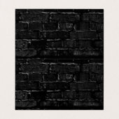 Brick Wall Rood Zwart Hedendaags Modern Visitekaartje (Binnenkant ongevouwen)