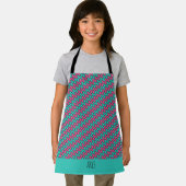 Brick Wall Roze Navy Minimale Patroon Schort (Insitu)