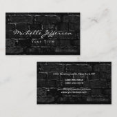 Brick Wall Script Professioneel Visitekaartje (Voorkant / Achterkant)