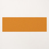 Brick Wall Sinaasappel wit minimal patroon Yogamat (Achterkant (horizontaal))