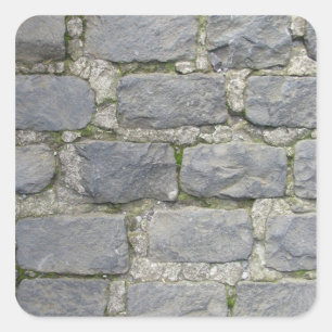 Brick Wall stickers, aanpassen Vierkante Sticker