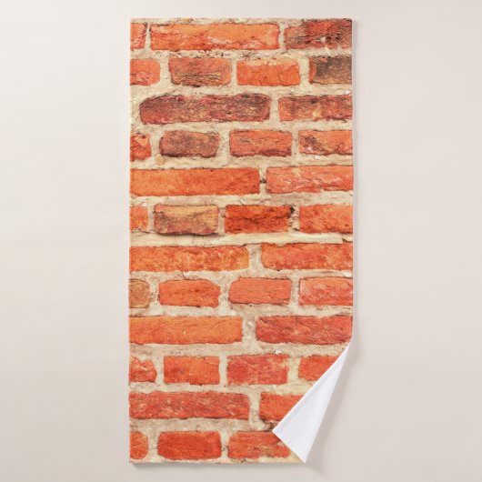 Brick wall textuur bakstenen wand badhanddoek (Badhanddoek)