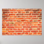 Brick wall textuur bakstenen wand poster (Voorkant)