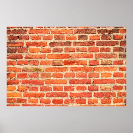 Brick wall textuur bakstenen wand poster (Voorkant)