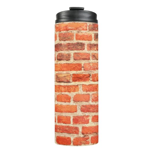 Brick wall textuur bakstenen wand thermosbeker (Voorkant)
