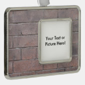 Brick Wall Verzilverd Omlijst Ornament (Rechts)