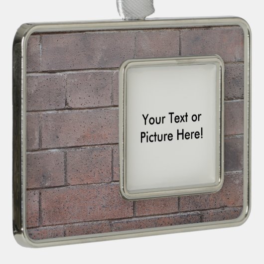 Brick Wall Verzilverd Omlijst Ornament (Rechts)