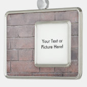 Brick Wall Verzilverd Omlijst Ornament (Links)