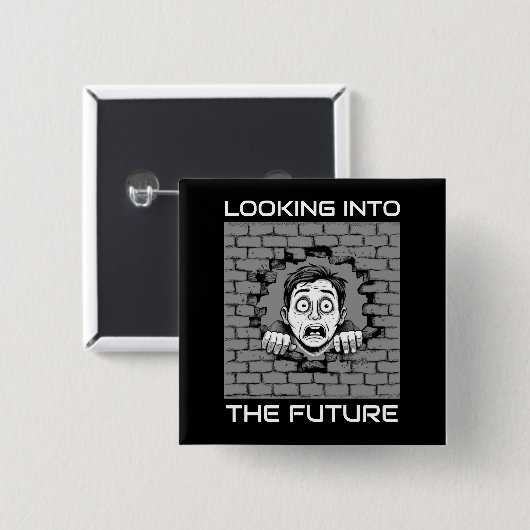 Brick Wall Vierkante Button 5,1 Cm (Voorkant /achterkant)
