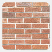 Brick Wall Vierkante Sticker (Voorkant)