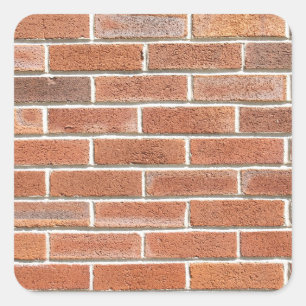 Brick Wall Vierkante Sticker