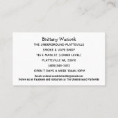 Brick Wall Visitekaartje (Achterkant)