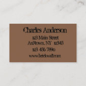 Brick Wall Visitekaartje (Achterkant)