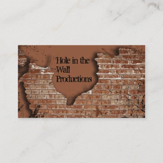Brick Wall Visitekaartje (Voorkant)
