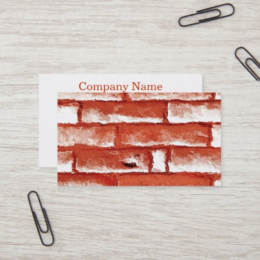 BRICK WALL VISITEKAARTJE (Voorkant / Achterkant in situ)