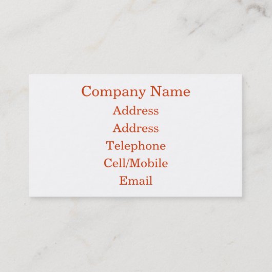 BRICK WALL VISITEKAARTJE (Achterkant)