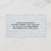 Brick Wall Visitekaartje (Achterkant)