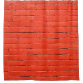 Brick wall wall red bricks douchegordijn (Voorkant)