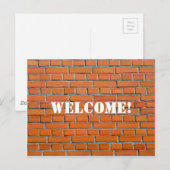 Brick Wall - Welkom Briefkaart (Voorkant / Achterkant)